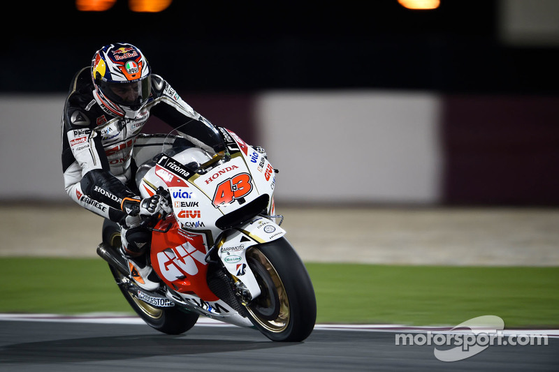 DOHA,QATAR,28.MAR.15 - MOTORSPORTS, MOTORBIKE - MotoGP, Grand Prix of Qatar, Losail International Circuit. Image shows Jack Miller (AUS/ Honda). Photo: GEPA pictures/ Gold and Goose/ David Goldman - For editorial use only. Image is free of charge. DOHA,QATAR,28.MAR.15 - MOTORSPORTS, MOTORBIKE - MotoGP, Grand Prix of Qatar, Losail International Circuit. Image shows Jack Miller (AUS/ Honda). Photo: GEPA pictures/ Gold and Goose/ David Goldman - For editorial use only. Image is free of charge.