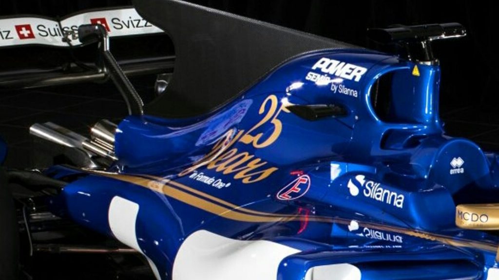Thiết kế Vây cá mập trên xe của đội Sauber