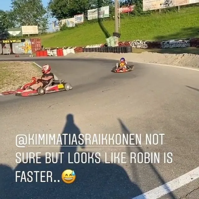 (F1) Cha con Raikkonen so tài