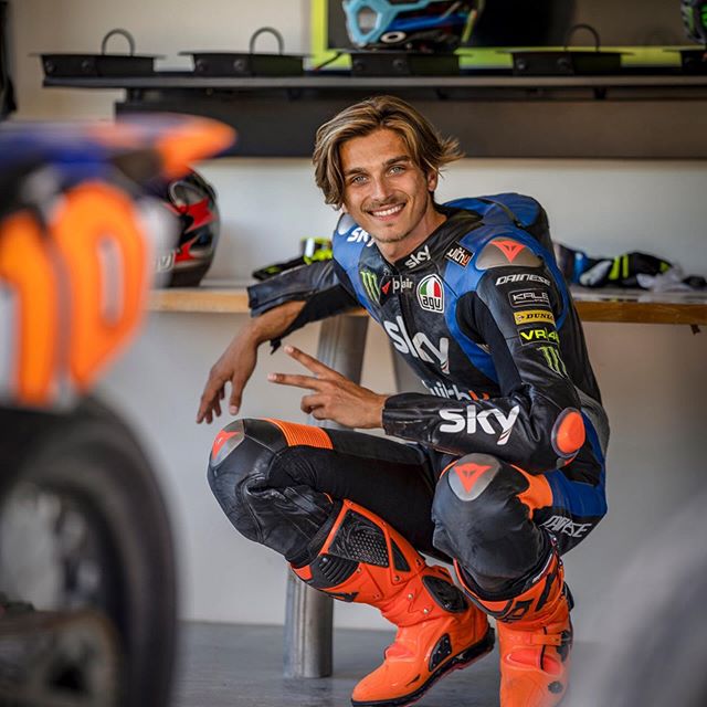 Luca Marini tập luyện ở trường đua phủi VR46 MotoRanch