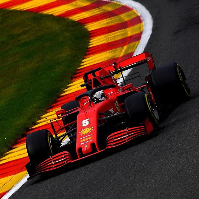 Spa 2020-Sebastian Vettel P15 Fp1, P17 Fp2