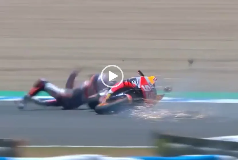 (Jerez 2020) Video tai nạn dẫn đến chấn thương của Marc Marquez