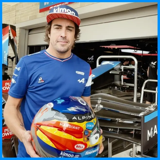 Chiếc nón bảo hiểm Austin 2021 của Fernando Alonso