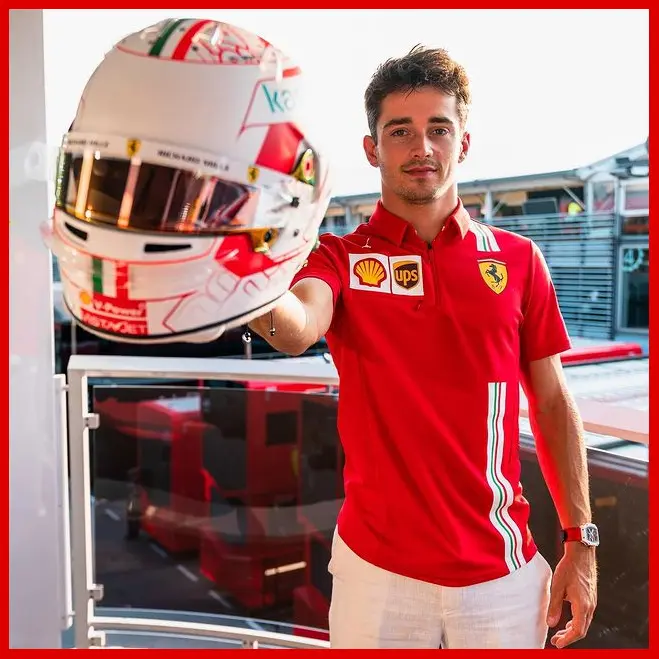Chiếc nón bảo hiểm Bell GP Italia 2021 của Charles Leclerc