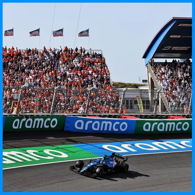 Fernando Alonso ở trường đua Zandvoort 2021
