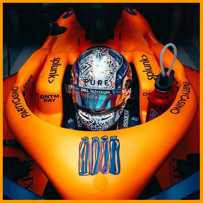 Lando Norris ở chặng đua GP Abu Dhabi 2021