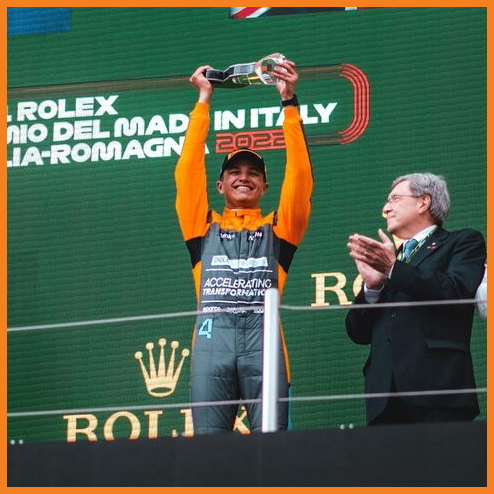 Lando Norris ngạc nhiên khi giành được podium ở Imola