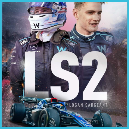 Đội đua Williams công bố số xe 2023 của Logan Sargeant bằng hastag LS2