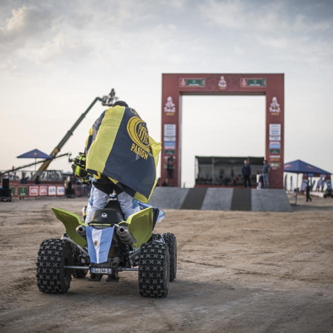 Một tay đua nội dung xe Quads ở Dakar Rally 2023