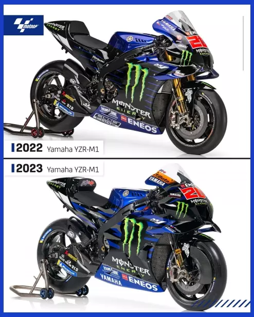 So sánh chiếc xe Yamaha M1 2022 và Yamaha M1 2023