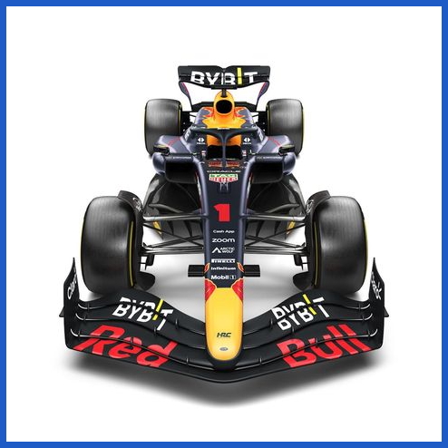 Chiếc xe Red Bull RB19 ở mùa giải F1 2023