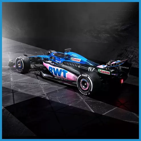 Chiếc xe F1 2023 của đội đua Alpine