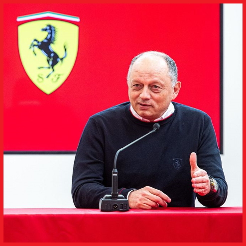 Frederic Vasseur, đội trưởng mới của Scuderia Ferrari trong một buổi họp báo gần đây