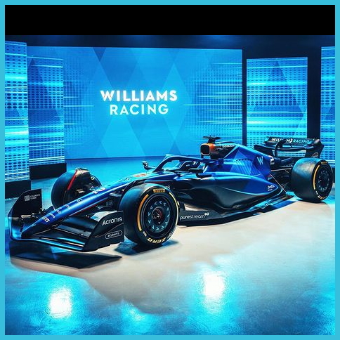 Chiếc xe F1 2023 FW45 của đội đua Williams