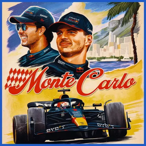 Ảnh: Áp phích quảng bá GP Monaco 2023 của Red Bull