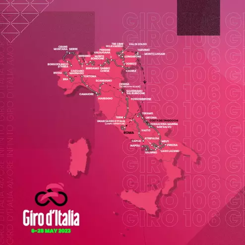 Lộ trình Giro d'Italia 2023