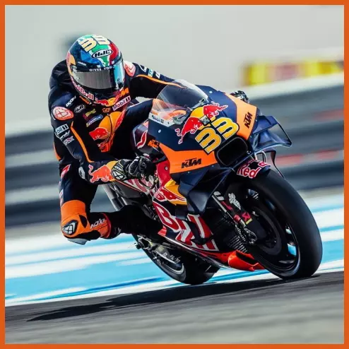 Mũ bảo hiểm HJC của Brad Binder ở chặng đua MotoGP Tây Ban Nha 2023