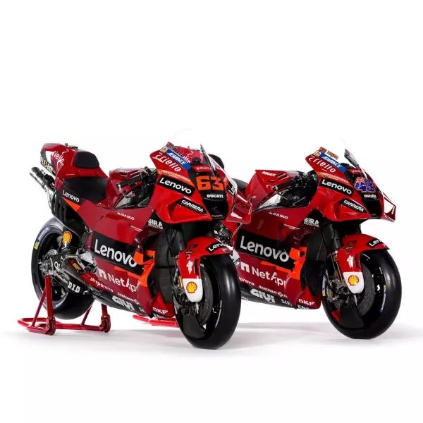 Chiếc xe MotoGP Ducati GP22 ở mùa giải 2022
