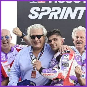 Ảnh: Paolo Campinoti ăn mừng chiến thắng Sprint race Thái Lan 2023