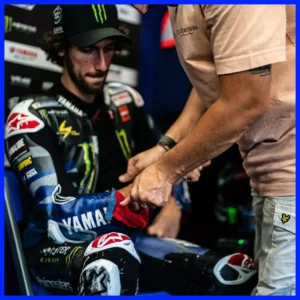 Ảnh: Alex Rins trong ngày đua thứ Sáu ở Silverstone 2024