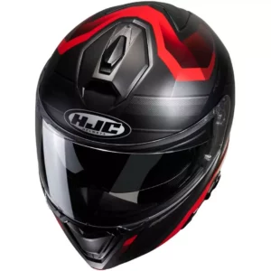 Mũ bảo hiểm fullface lật hàm HJC i90 lark black red