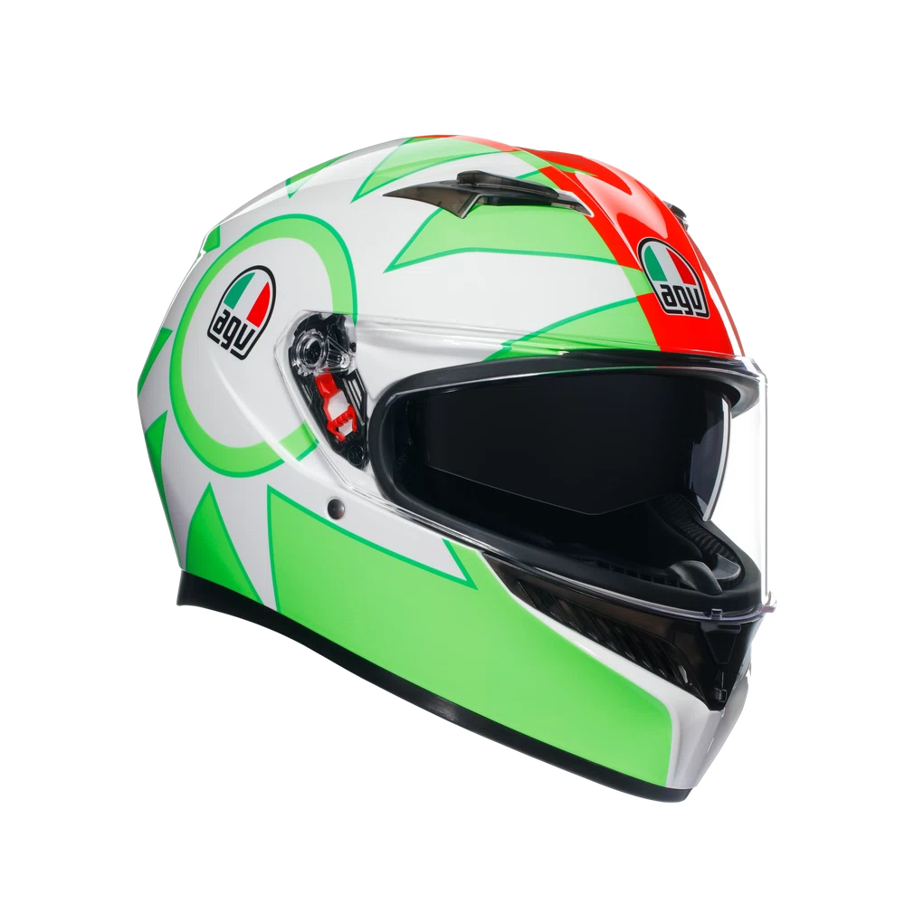 Nón bảo hiểm fullface AGV K3 Rossi Mugello 2018 có kính