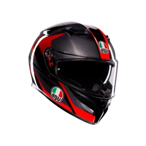 Mũ bảo hiểm fullface AGV K3 Striga Black Grey Red