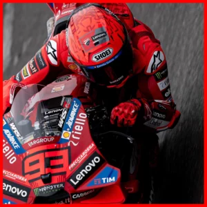 Marc Marquez của đội đua Ducati trong ngày thứ Sáu của MotoGP Argentina 2025