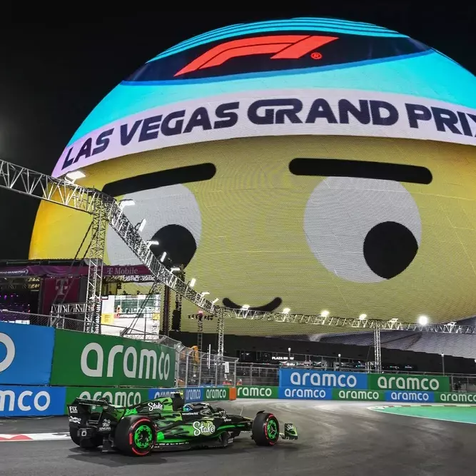 Một góc trường đua Las Vegas Strip, nơi tổ chức chặng đua xe F1 GP Las Vegas