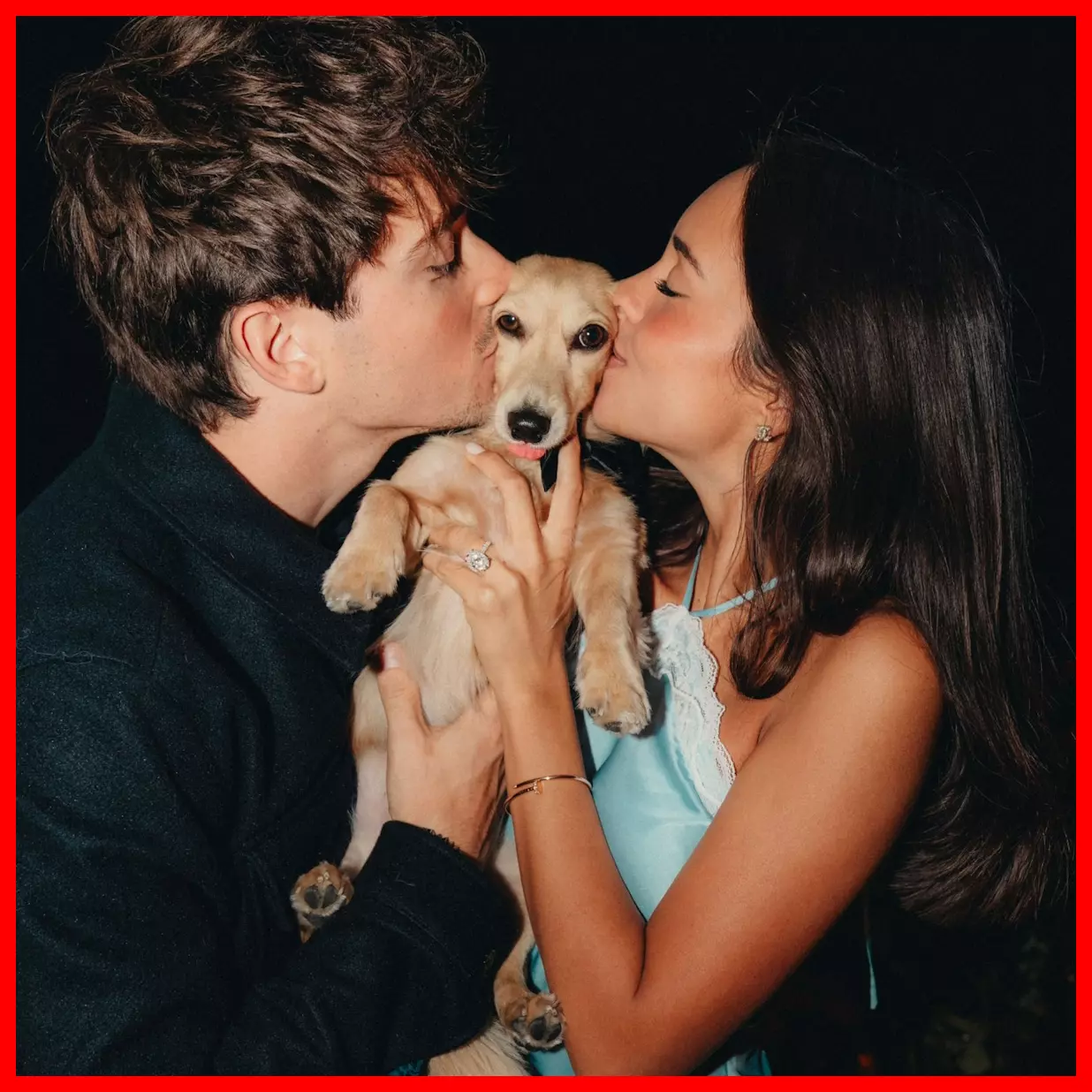 Cún cưng Leo làm chứng việc Charles Leclerc đính hôn với Alexandra Saint Mleux